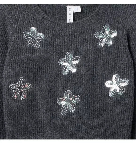 The Sequin Flower Sweater