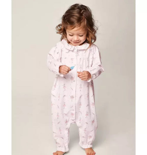 Baby's Flannel Madeline Romper in Sugar Plum Fairy