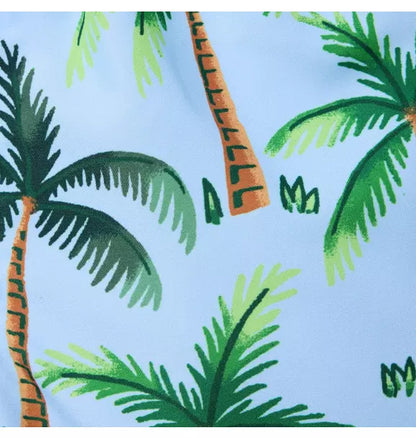Recycled Palm Tree Swim Trunk