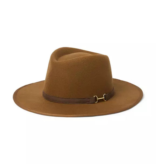 Wide-Brim Bridle Bit Felt Hat