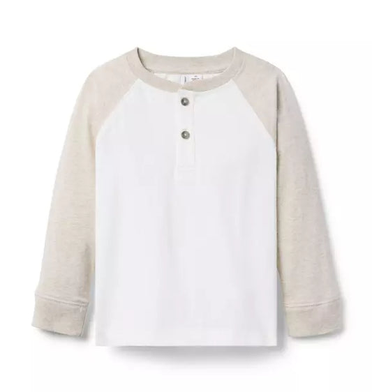 Colorblock Henley Tee