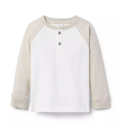 Colorblock Henley Tee