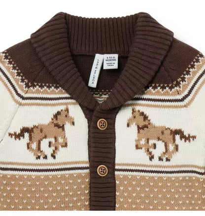 The Little Equestrian Baby Cardigan