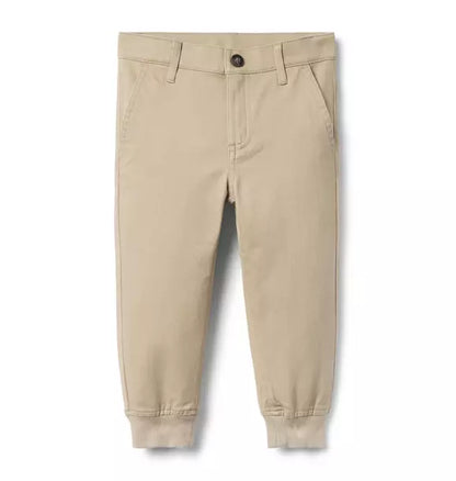 The Button Twill Jogger