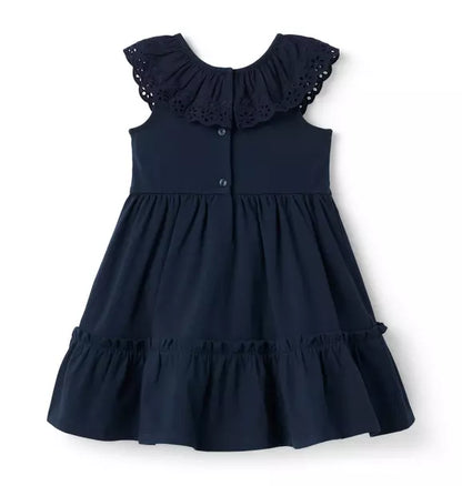 Eyelet Ruffle Dress