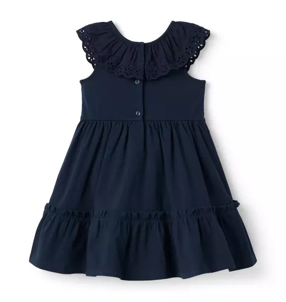 Eyelet Ruffle Dress