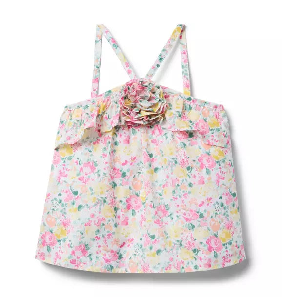 Serena Williams x Janie and Jack Floral Flair Top