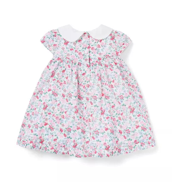 Baby Ditsy Floral Collar Dress