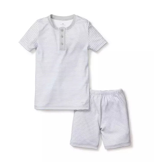 Grey Stripes Snug Fit Short Set