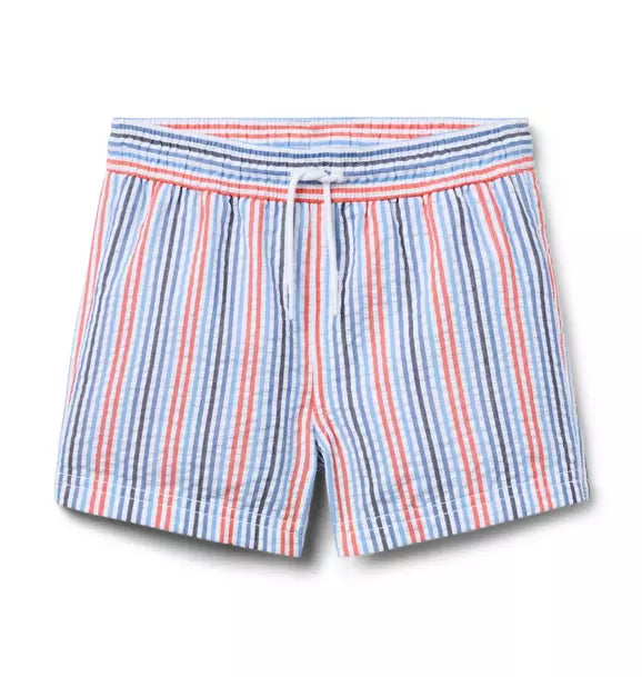 Recycled Striped Swim Trunk