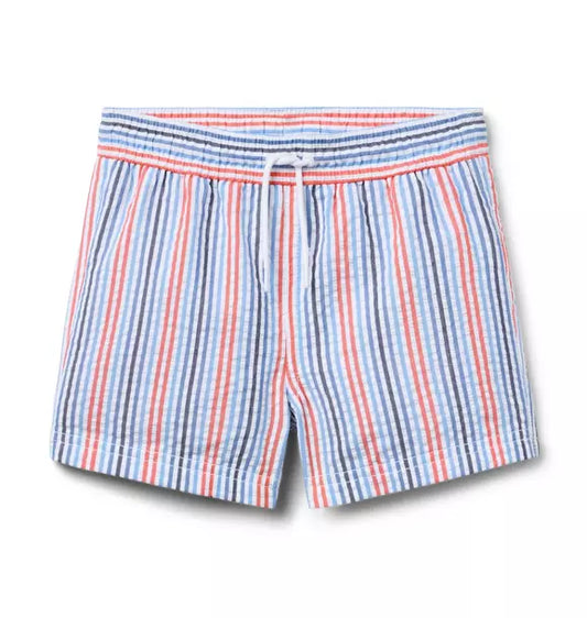 Recycled Striped Swim Trunk
