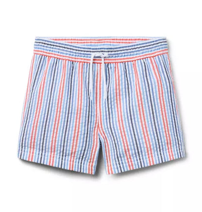 Recycled Striped Swim Trunk