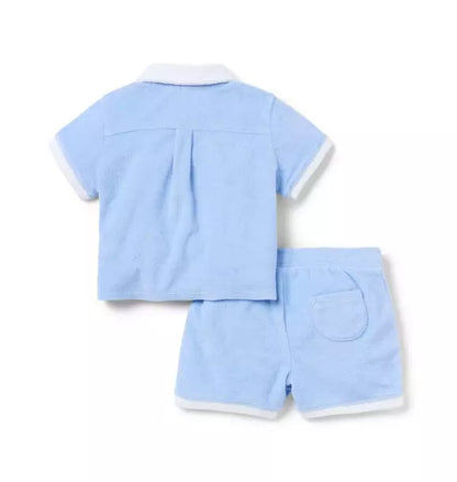 Baby Whale Terry Matching Set