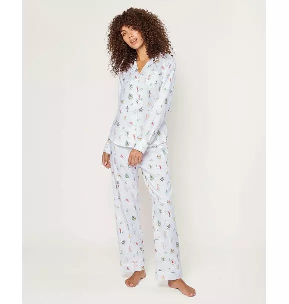 Women's Twill Pajama Set in 12 Days of Christmas