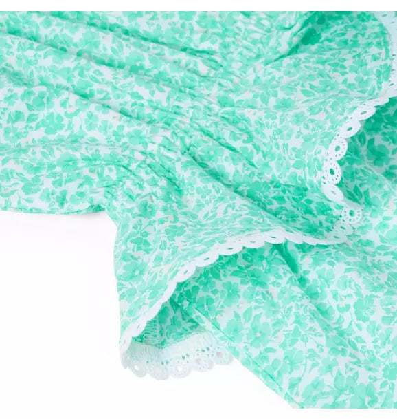 Ditsy Floral Peplum Romper