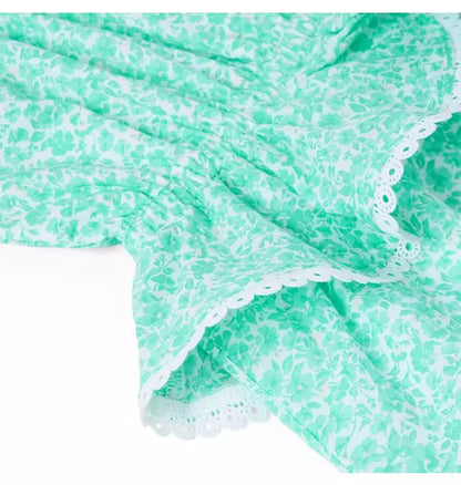 Ditsy Floral Peplum Romper