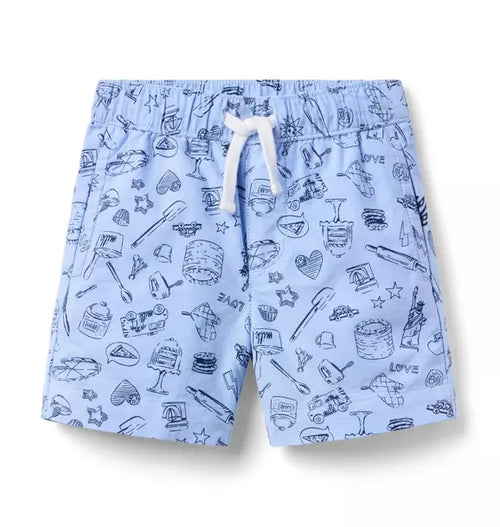 Milk Bar x Janie and Jack Oxford Pull-On Short