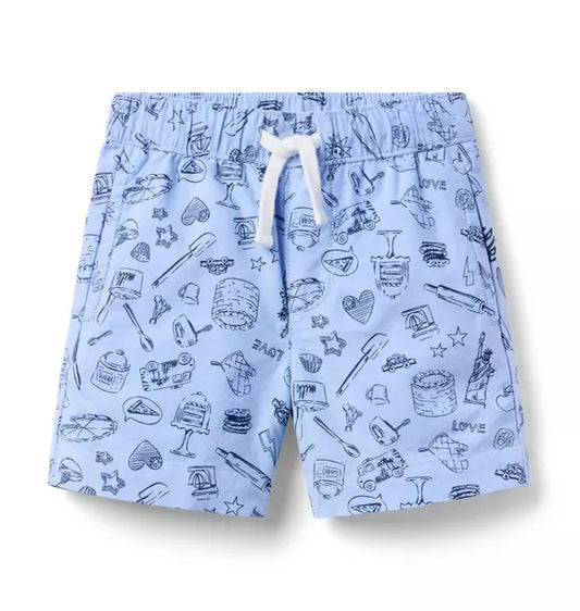 Milk Bar x Janie and Jack Oxford Pull-On Short