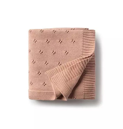 Flower Pink Baby Blanket