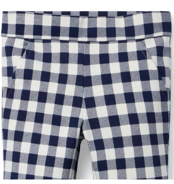 Gingham Ponte Pant