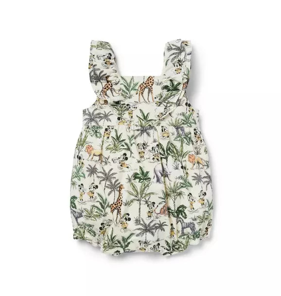 Disney Mickey Mouse Safari Ruffle Baby Romper