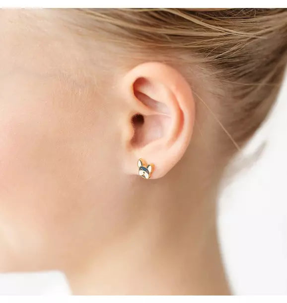 Frenchie Stud Earring