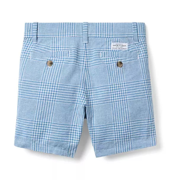 Tattersall Linen-Cotton Short