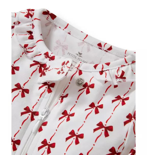 Baby's Pima Romper in Blissful Bows