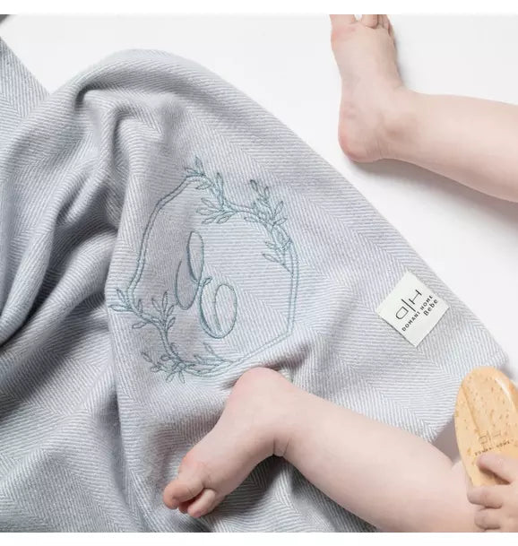 Chevron Cadet Baby Blanket