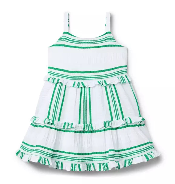 Striped Ruffle Dress