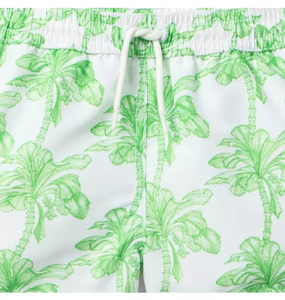 Recycled Palm Tree Swim Trunk