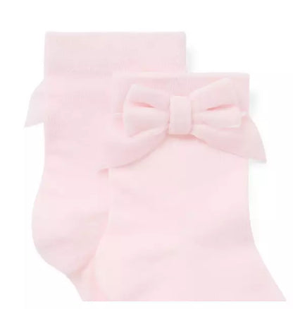 Velvet Bow Sock