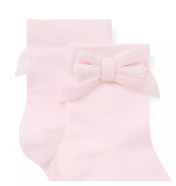 Velvet Bow Sock
