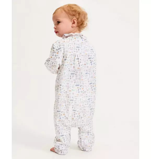 Baby's Twill Madeline Romper in Baking Spirits Bright