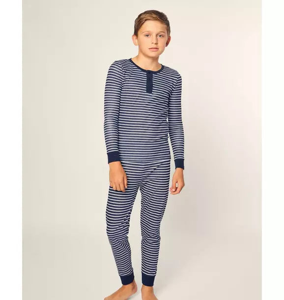 Navy Stripes Snug Fit Pajamas