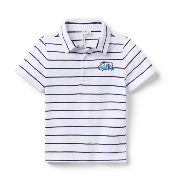 Milk Bar x Janie and Jack Striped Polo