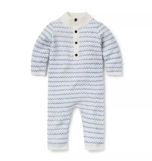 Baby Striped Knit One-Piece