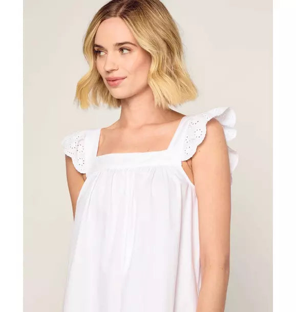 Women's Twill Clara Nightgown in White
