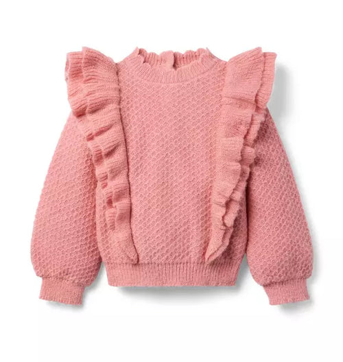 Textured Ruffle Sweater