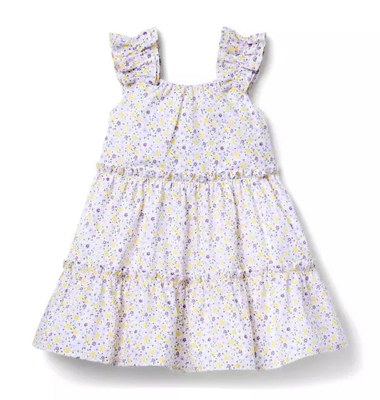 Ditsy Floral Ruffle Strap Dress
