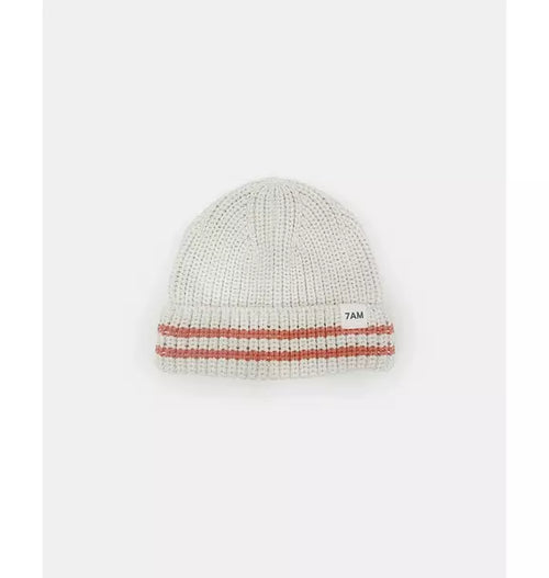 Beanie Tennis Chunky - Ecru/Terracotta