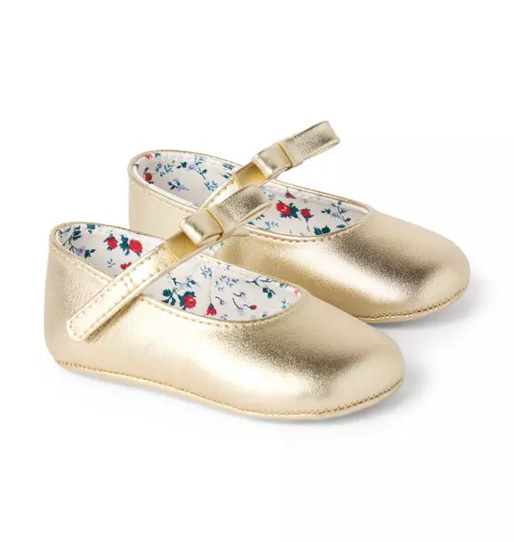 Baby Metallic Bow Ballet Flat