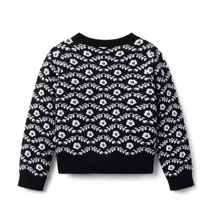 Floral Jacquard Sweater