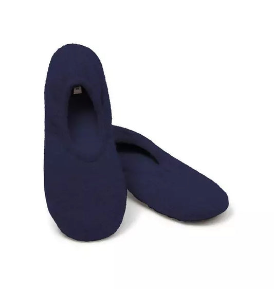 Women's Cashmere Slippers in Navy