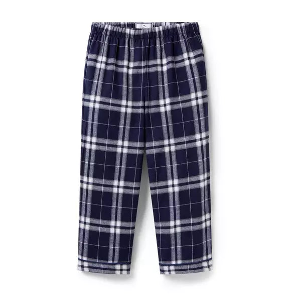 Children's Brushed Twill Pants in Oxford Tartan