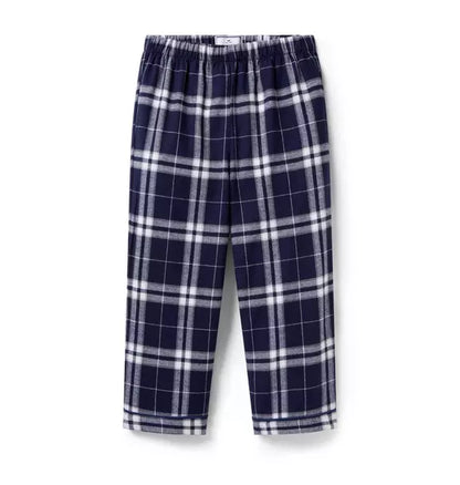 Children's Brushed Twill Pants in Oxford Tartan