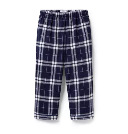 Children's Brushed Twill Pants in Oxford Tartan