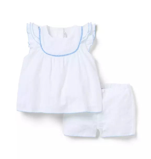 Baby Textured Ruffle Matching Set