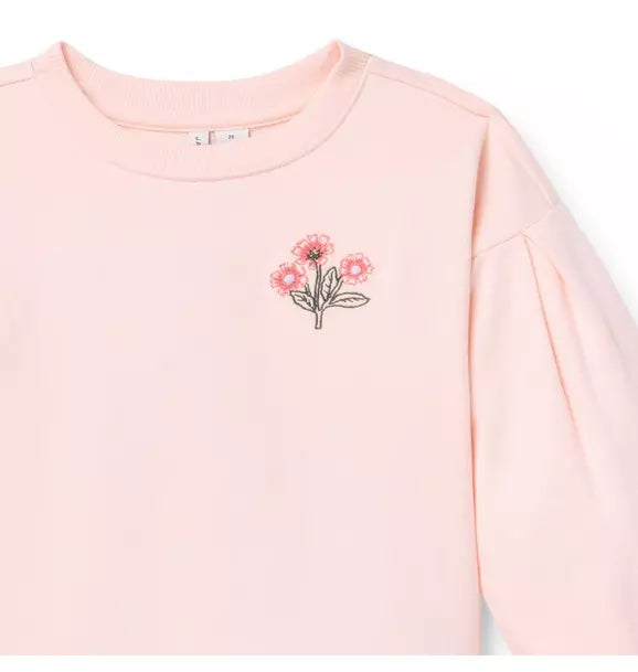 Ditsy Floral Sweatshirt Dress