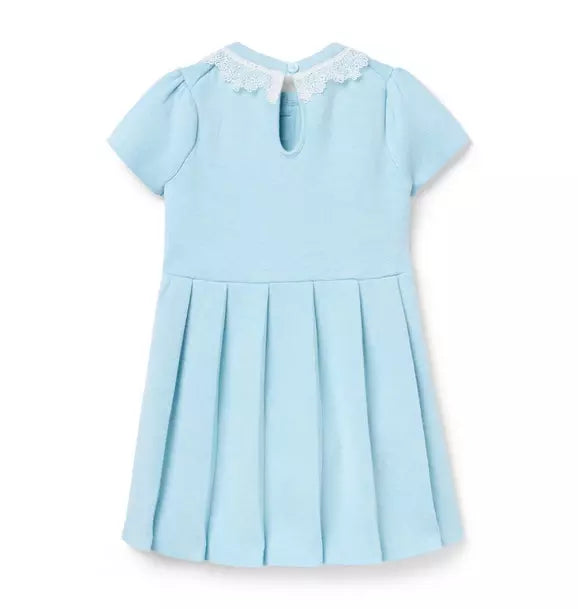 Lace Trim Sweater Dress